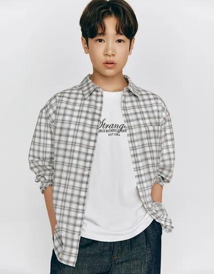 지오다노주니어 시어서커 셔츠