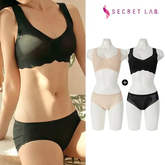 파워넷 메쉬 프리컷 브라 팬티 4장