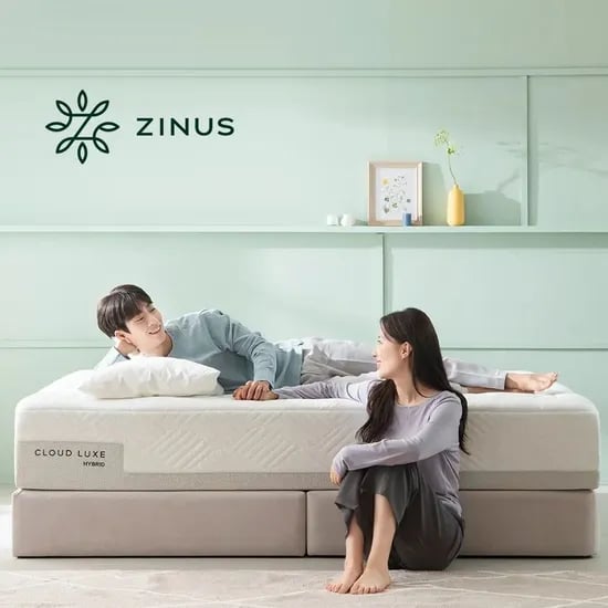 지누스 얼티마 에어 하이브리드 스프링 매트리스 25cm 퀸 방수커버 증정