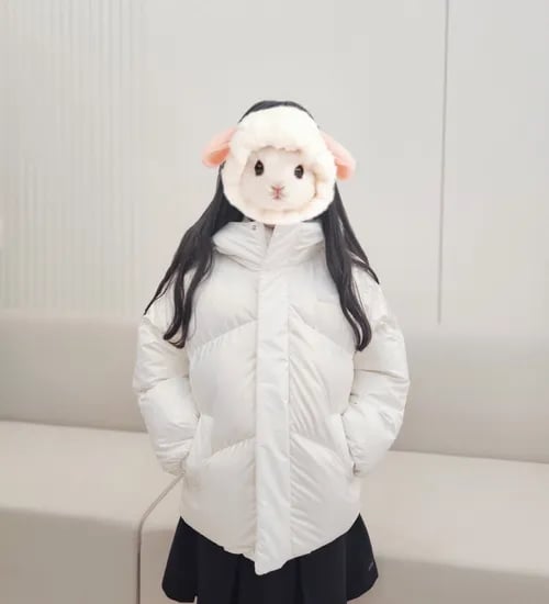 네파키즈 유광 숏다운점퍼