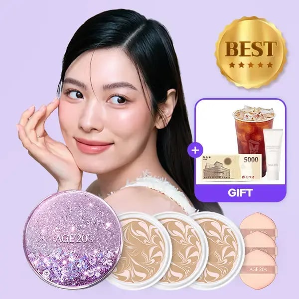 에이지투웨니스 샤이닝드롭 오리지날 팩트 케이스+리필3