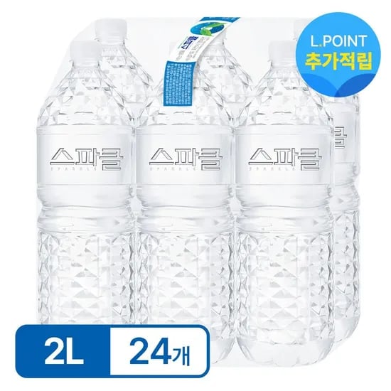 스파클 무라벨 생수 2L 24병