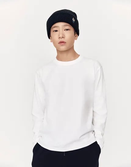 지오다노 무지 긴팔티 사이즈 120~175