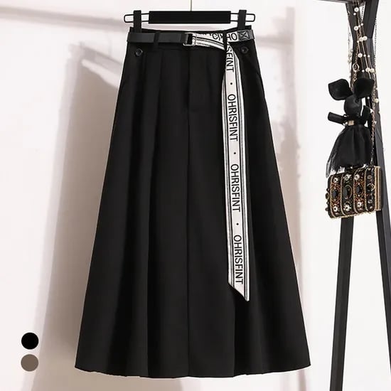 카라 멜로디플레어스커트+벨트 세트 77까지 18,580원