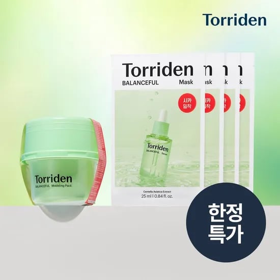 토리든 밸런스풀 시카 모델링 팩 30g 밸런스풀 시카 마스크 4매