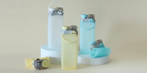 접이식 롤업 텀블러 물통 600ml 3종 택1