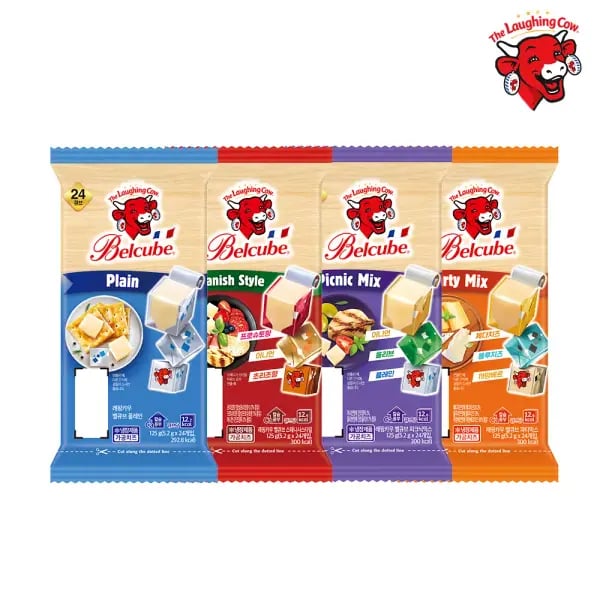 래핑카우 벨큐브 치즈 4팩 96큐브