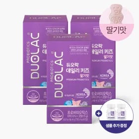 듀오락 데일리키즈 유산균 딸기맛 180정 요구르트맛 10일