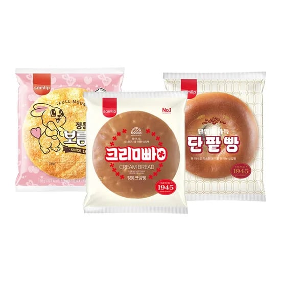 삼립 삼총사빵 3종 각 4봉씩 12봉