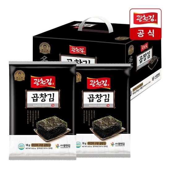 광천김 구운 곱창김 10봉