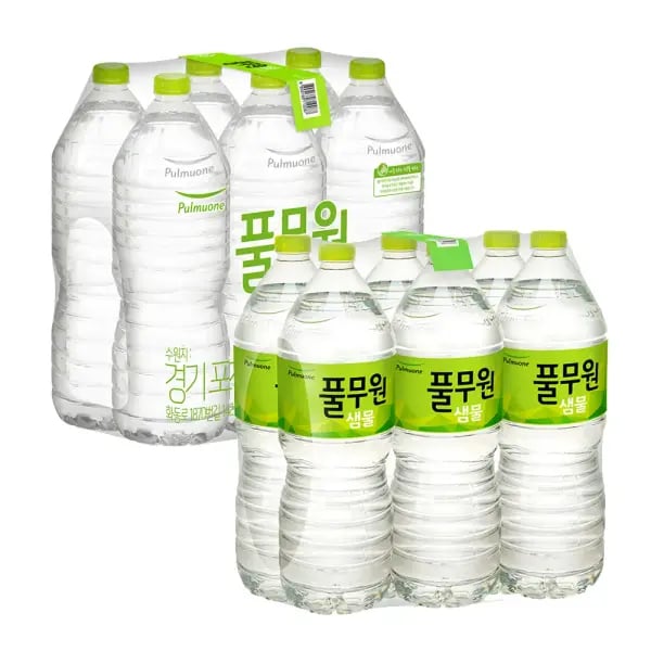 풀무원샘물 2L x 12병 무라벨/유라벨