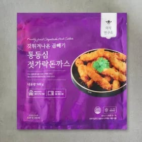 미식연구소 갓튀겨나온 곱빼기 통등심 젓가락 돈까스 (냉동) 1kg