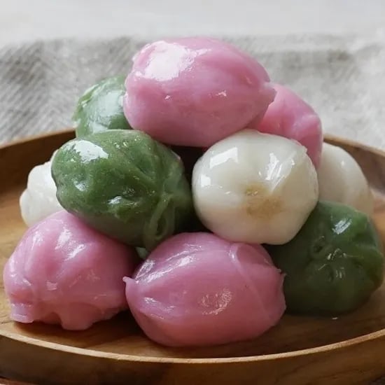 우리쌀 쫀득한 삼색 꿀떡 꿀송편 1kg
