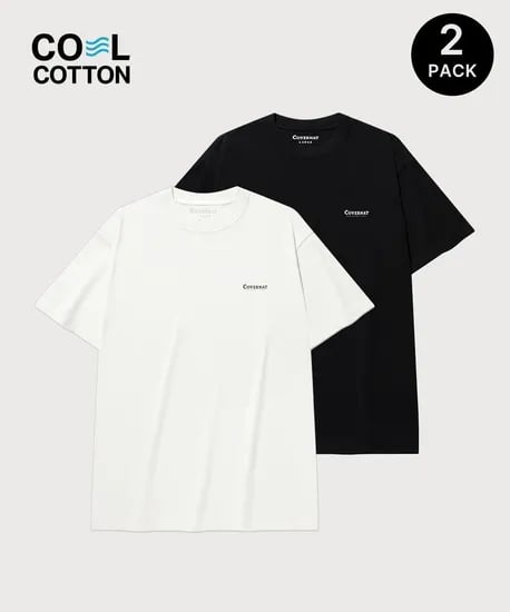 커버낫 쿨코튼 티셔츠 2팩