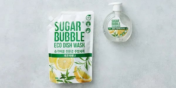 슈가버블 주방세제 레몬버베나 본품 470mL