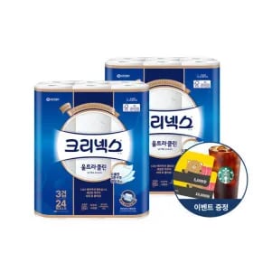 크리넥스 울트라클린 25m 24롤
