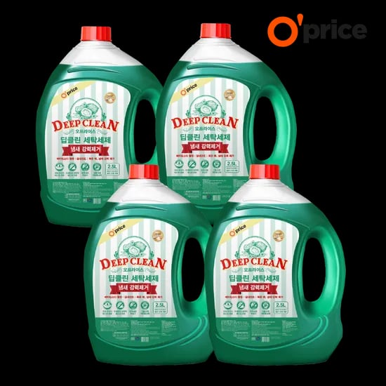 딥클린 실내건조 액체세제 2.5L 2+2 총 10L