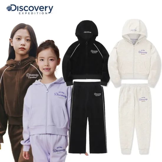 디스커버리키즈 여아 윈터 라이프 트레이닝 후드 자켓