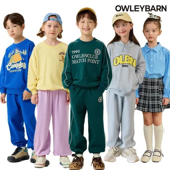 올리반 배색나그랑맨투맨
