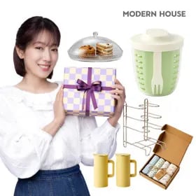 모던하우스 플라워 4중지 거즈행주 4p세트