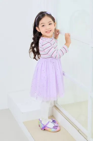프렌치캣 보라 스트라이프 프릴 샤 원피스