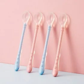 누비 롱핸들 이유식 스푼 3개 + 케이스 3개 세트