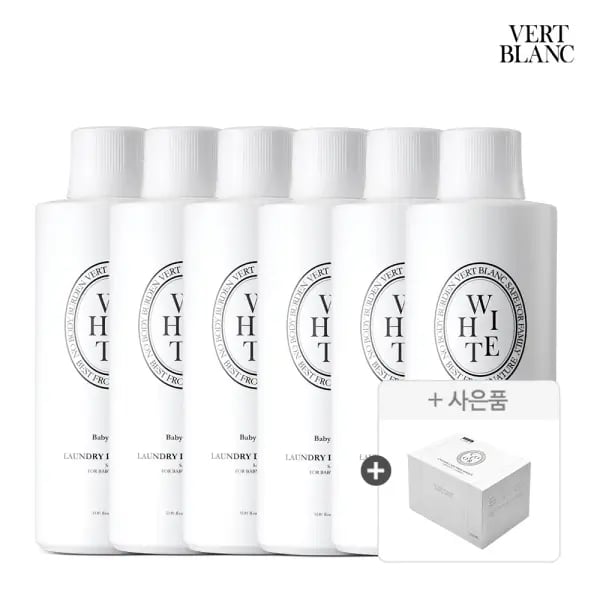 베르블랑 아기세제 리필 6개 이염방지시트 100매