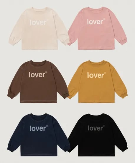 보나츠 LOVER 베이직 롱 슬리브 티셔츠