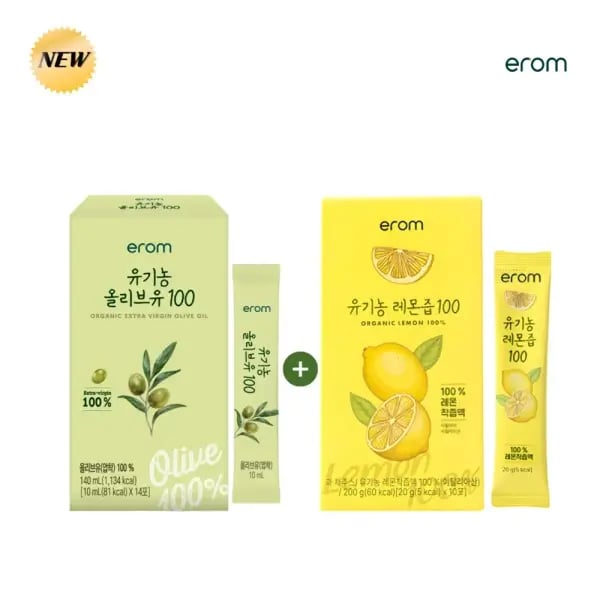 이롬 유기농 올리브유 레몬즙 총 24포