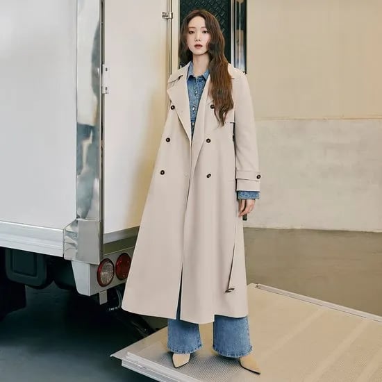 이성경 라인 트렌치코트
