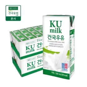 건국 멸균우유 48팩
