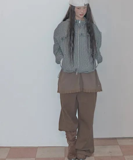 미쏘 와이드 코튼팬츠