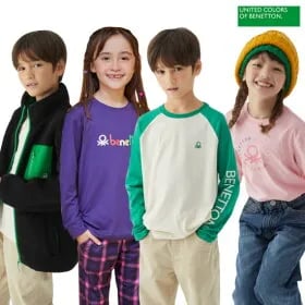 베네통 키즈 긴팔티셔츠