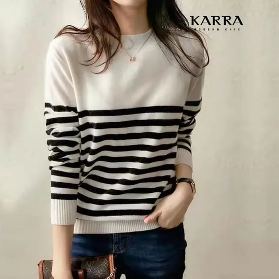 KARRA 레이어라인니트
