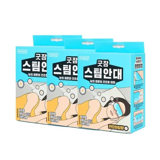 동국제약 굿잠 스팀 온열안대 카모마일향 10입 3박스