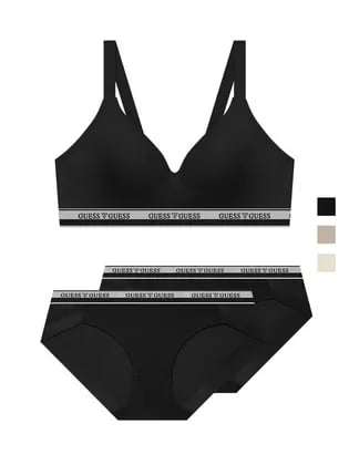 게스 언더웨어 브라 1 팬티 2 노와이어 브라팬티세트