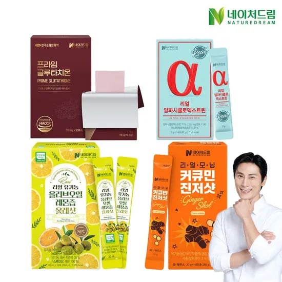 리얼 유기농 올리브오일 레몬즙 올레샷 20ml 14포 2박스