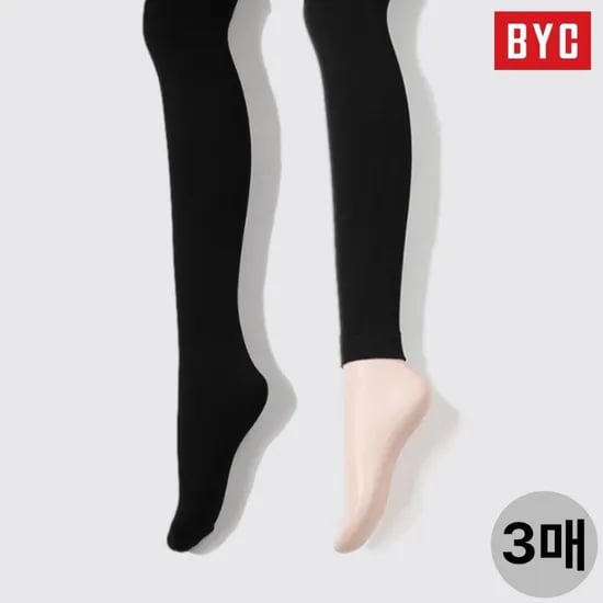 비와이씨 기모 타이즈 3매입세트
