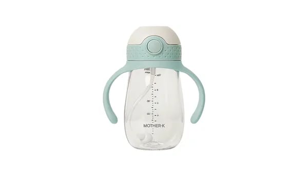 마더케이 허그추 빨대컵 300ml 핑크베이지