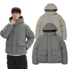 스노우피크 남성 캠픽 후드 헤비 다운 자켓