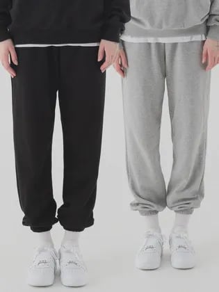 에센셜 조거 스웨트팬츠 일반 기모 1+1