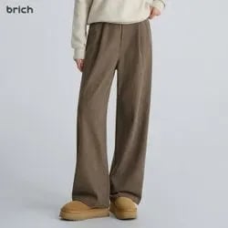 코듀로이 밴딩 핀턱 스판 와이드 팬츠
