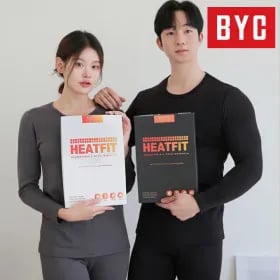 byc 히트핏 남녀 내복 상하의세트