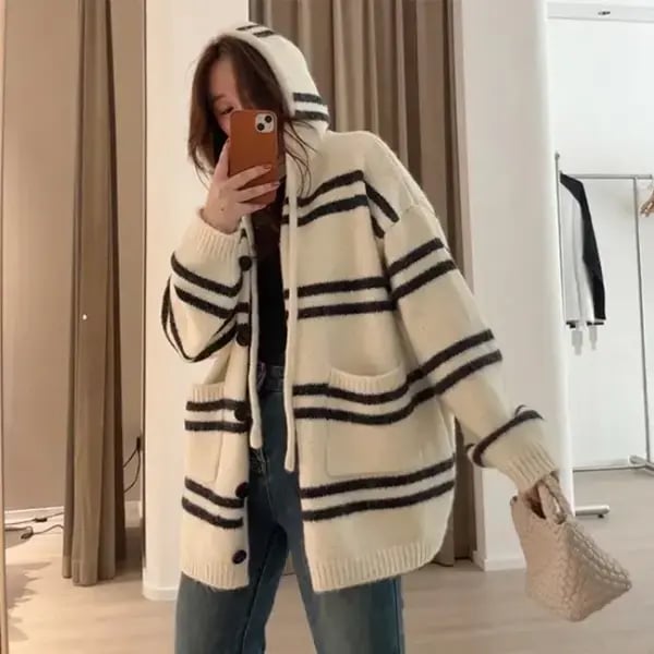 박스롱 박스후드 가디건 1+1
