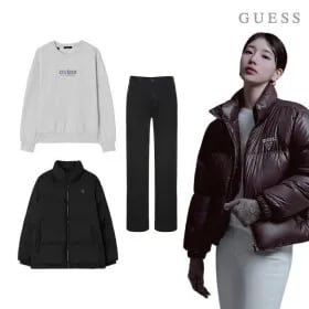 게스 빅스 패쪼 크롭 푸퍼