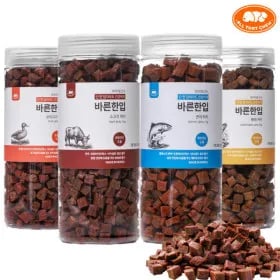 바른한입 져키 부드러운 강아지간식 1kg 4가지맛 외 다양
