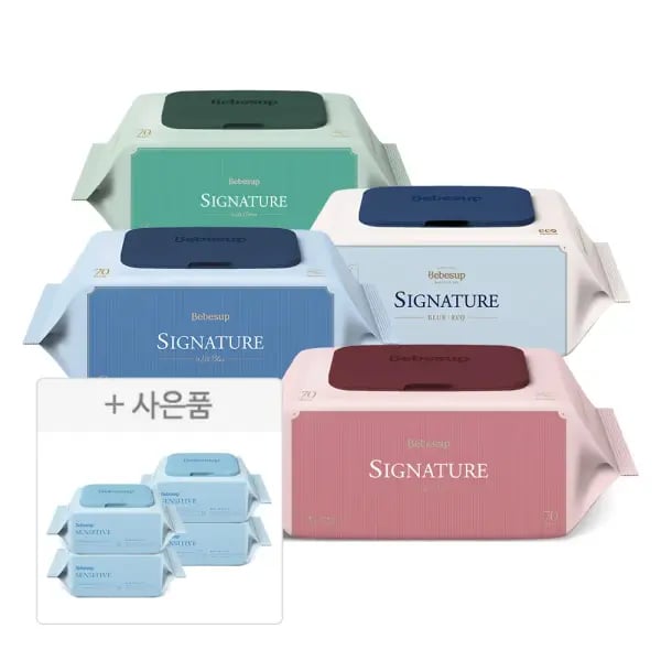 베베숲 시그니처 위드 레드 70매 20팩 센시 휴대 4팩