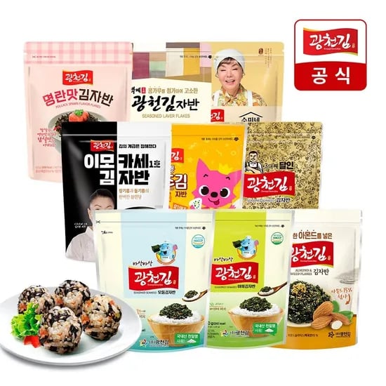 광천김 아몬드 김자반 40g 10봉