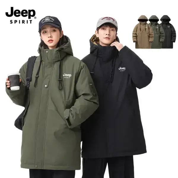 지프 JEEP SPIRIT 남녀공용 아웃도어 롱패딩