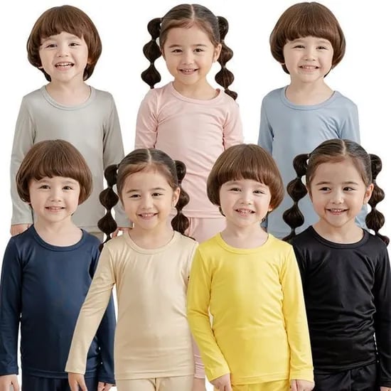 꼬마친구 웜히트텍 발열기모내의 실내복